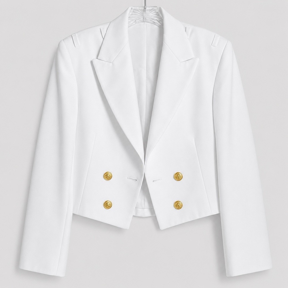 Flying Cross Men's US Navy Dinner Dress White Jacket Size 38 Short